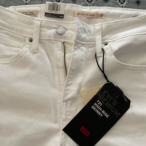 Levi’s 721 White High Rise Skinny 27 x 28 NWT